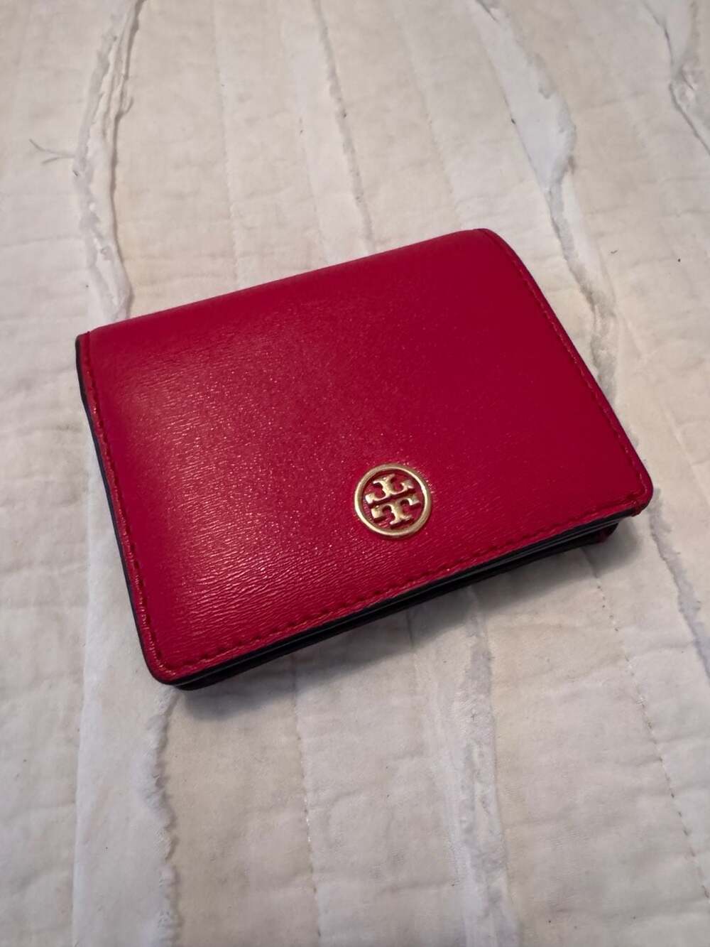 Tory Burch Emerson Mini Bifold Wallet Red/Navy